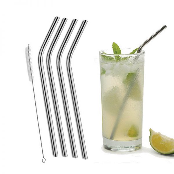 Stainless Steel Straws 4pcs